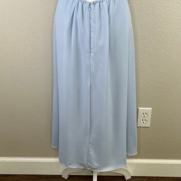 Halogen V-Neck Cut Out Short Sleeve Kentucky Light Blue Midi Dress Small NWT - Picture 11 of 16